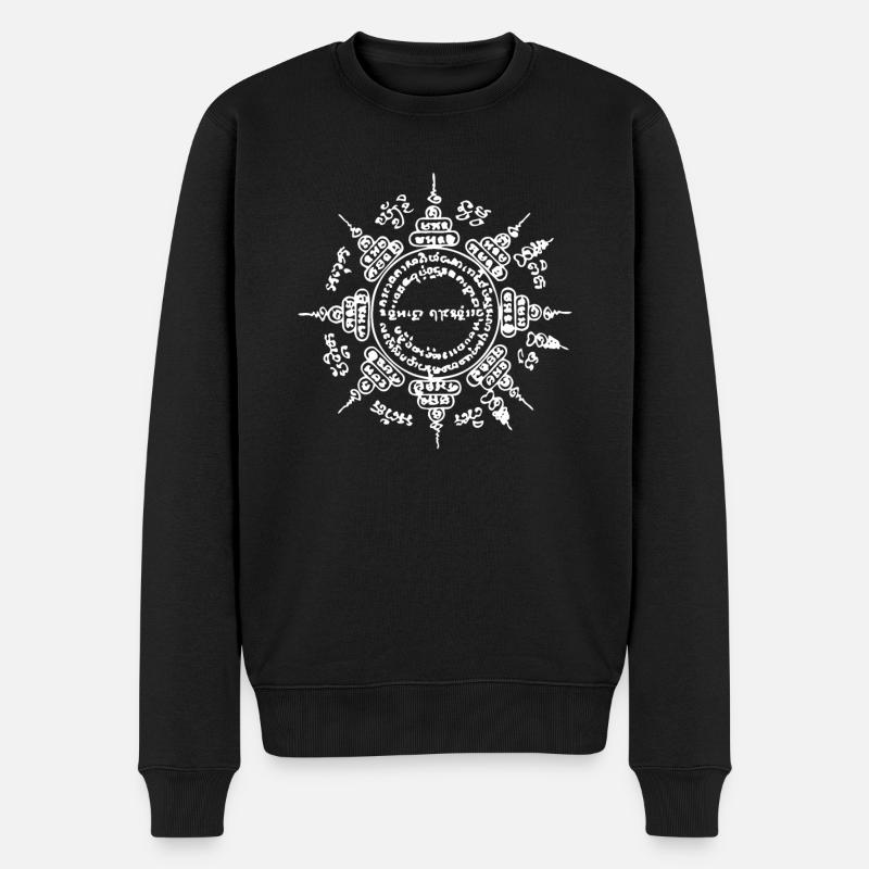 Muay Thai Bouddha Tatouage Kickboxing - Pull Premium bio Homme - noir