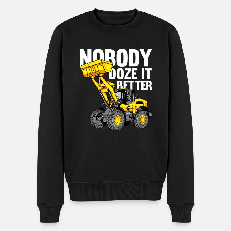 Bulldozer bulldozer crawler - Pull Premium bio Homme - noir