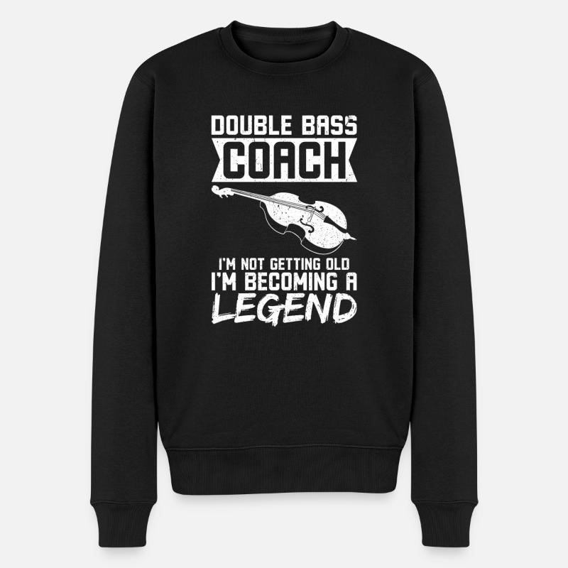 Contrebasse légende contrebasse - Pull Premium bio Homme - noir