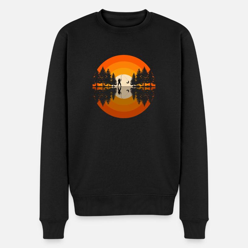 Pêcheur Pêcheur Pêcheurs Pêche - Pull Premium bio Homme - noir