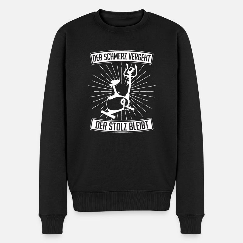 Indoor Cycling - Männer Premium Bio Pullover - Schwarz