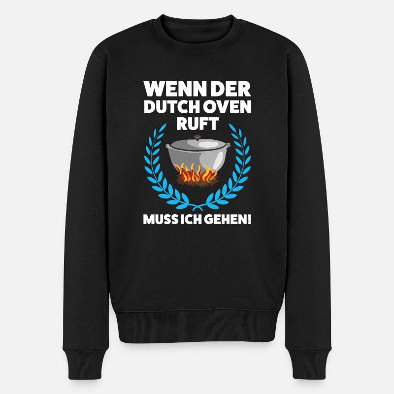 Dopfen Dopf Grillparty Geschenk - Männer Premium Bio Pullover - Schwarz