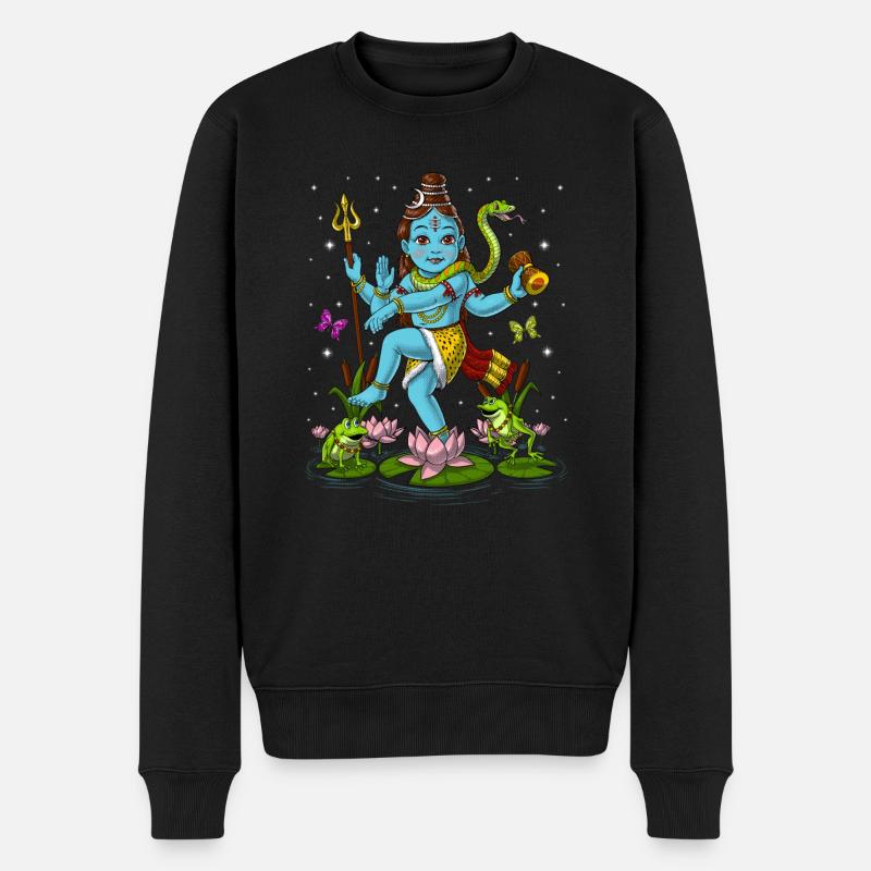 Bébé Shiva Hindou Nataraja - Pull Premium bio Homme - noir