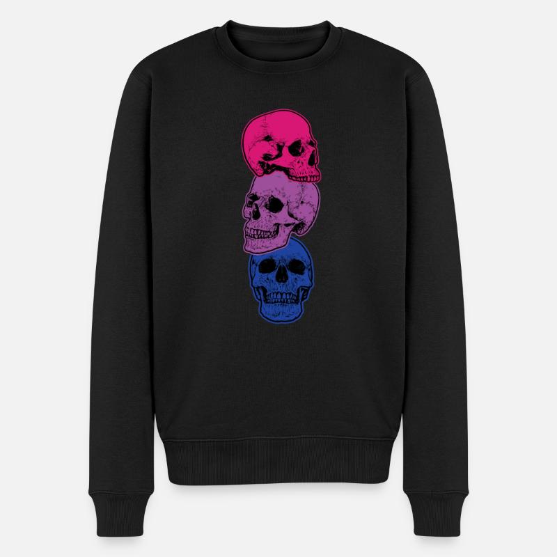 Crâne bisexuel Crâne bisexuel - Pull Premium bio Homme - noir