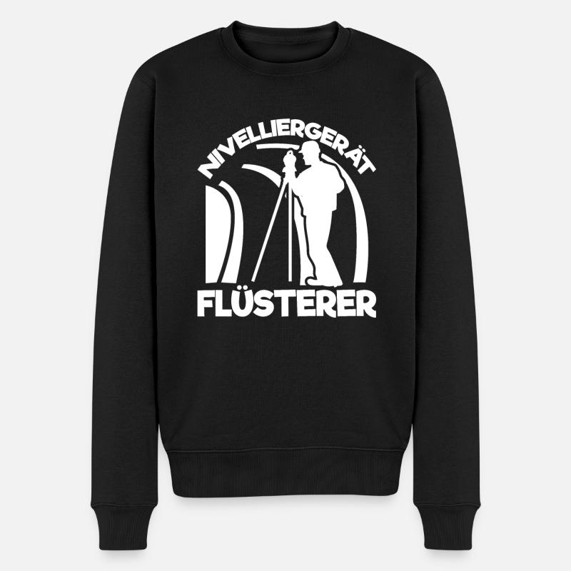 Vermesser Vermessungsingenieur Vermessung - Männer Premium Bio Pullover - Schwarz