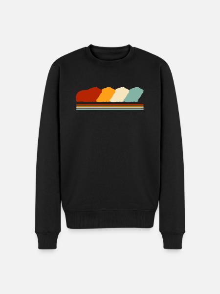Funny Guinea Pig Owner Gift - Men's Premium Organic Jumper - black