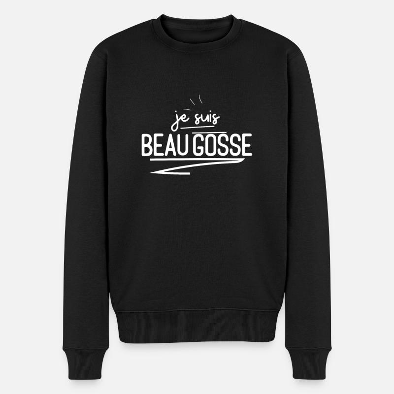 je suis beau gosse - Pull Premium bio Homme - noir