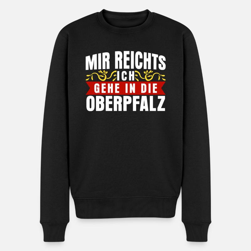 Oberpfalz Pfalz Pfälzer Oberpfälzer - Männer Premium Bio Pullover - Schwarz