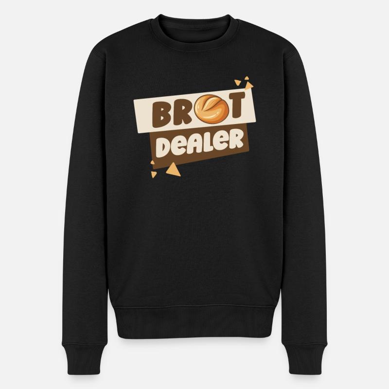 Bäcker Backen Konditor - Männer Premium Bio Pullover - Schwarz