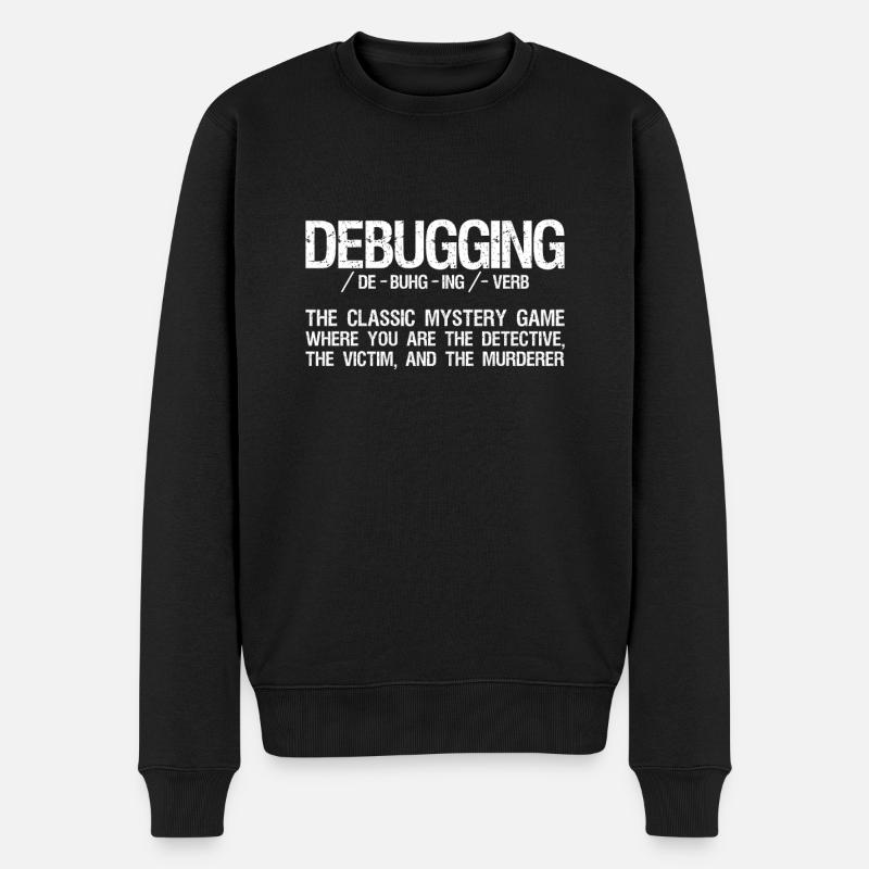 Programmer Coder Software Developer - Men's Premium Organic Jumper - black
