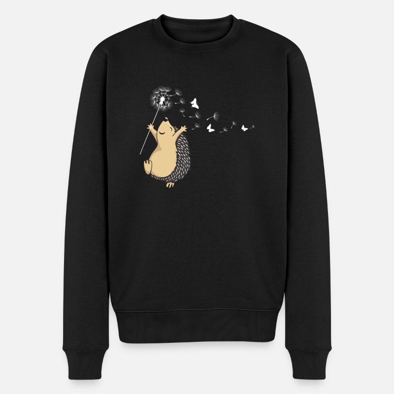 Hérisson Hérisson Hérisson - Pull Premium bio Homme - noir