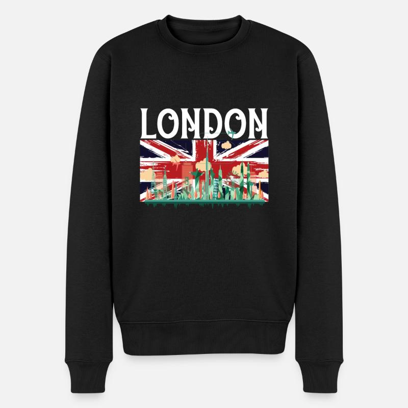 Londres - Pull Premium bio Homme - noir