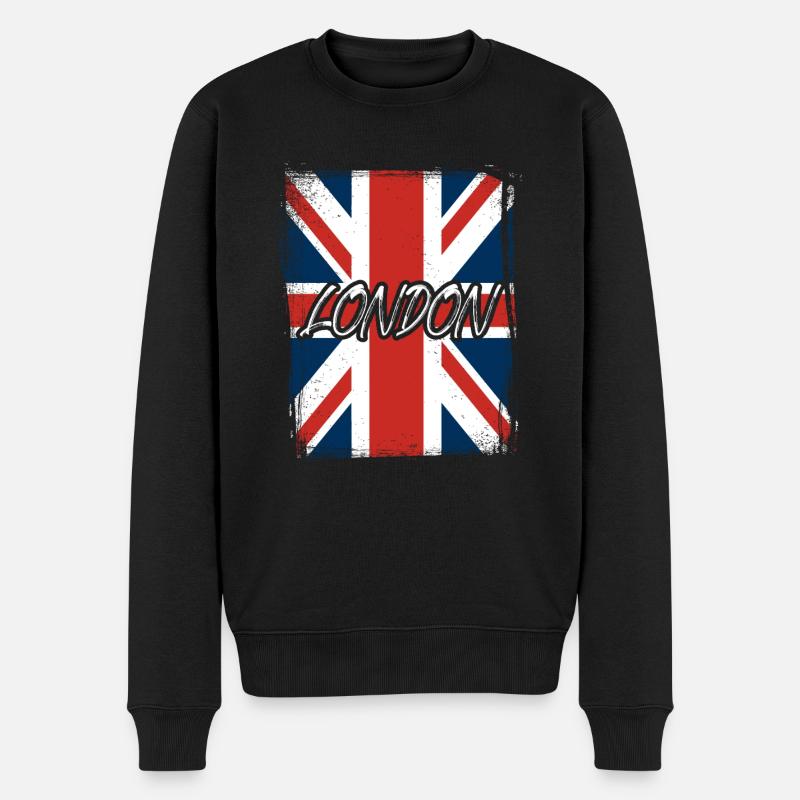 Londres - Pull Premium bio Homme - noir