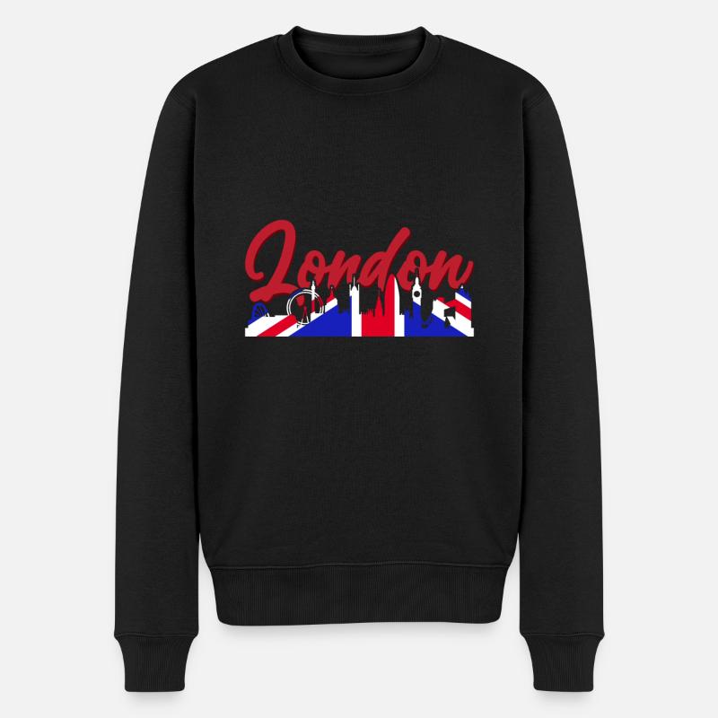 Londres - Pull Premium bio Homme - noir