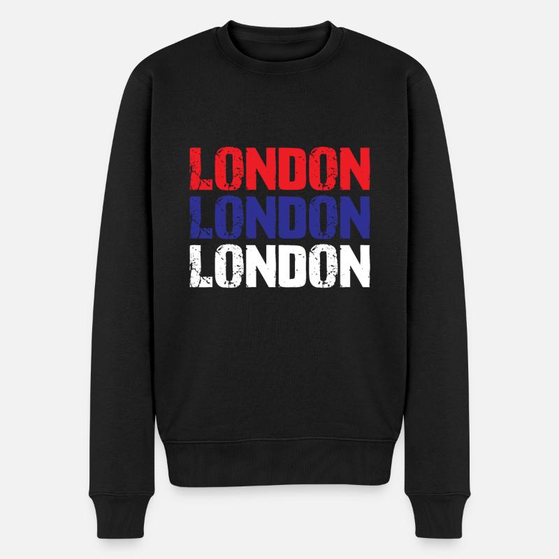 Londres - Pull Premium bio Homme - noir