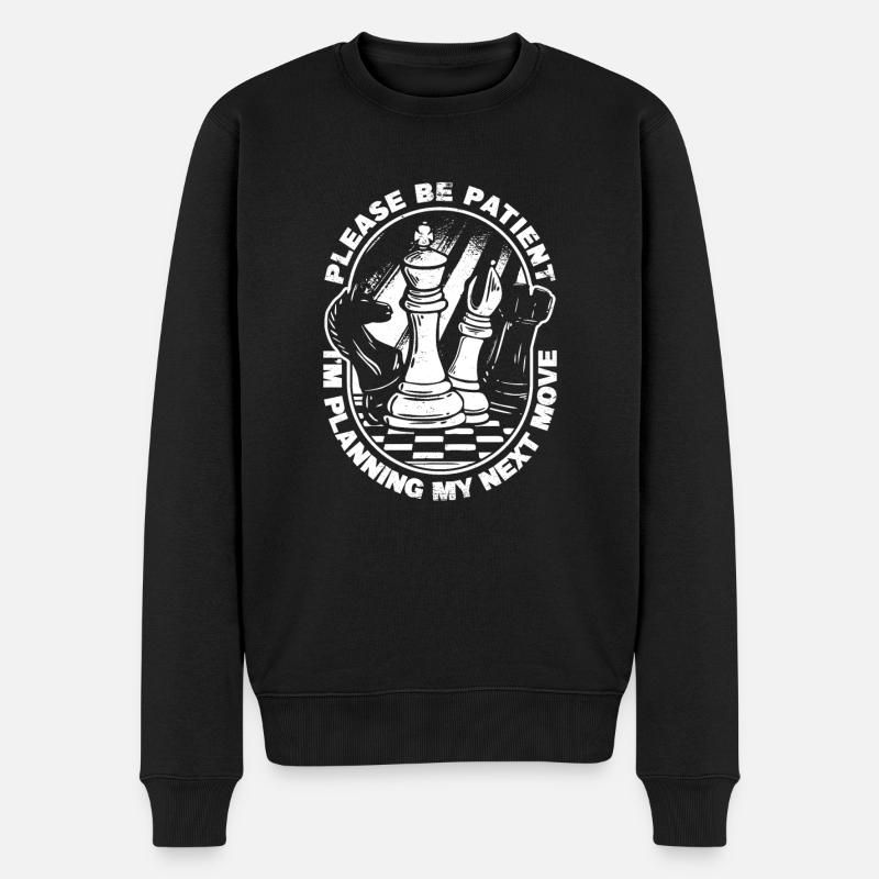 Pièce d’échecs - Pull Premium bio Homme - noir