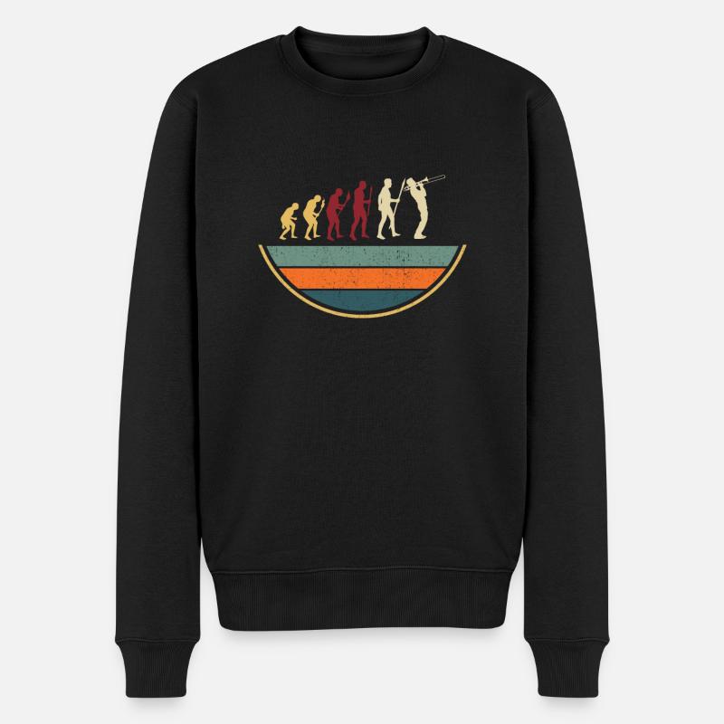 Trombone - Pull Premium bio Homme - noir