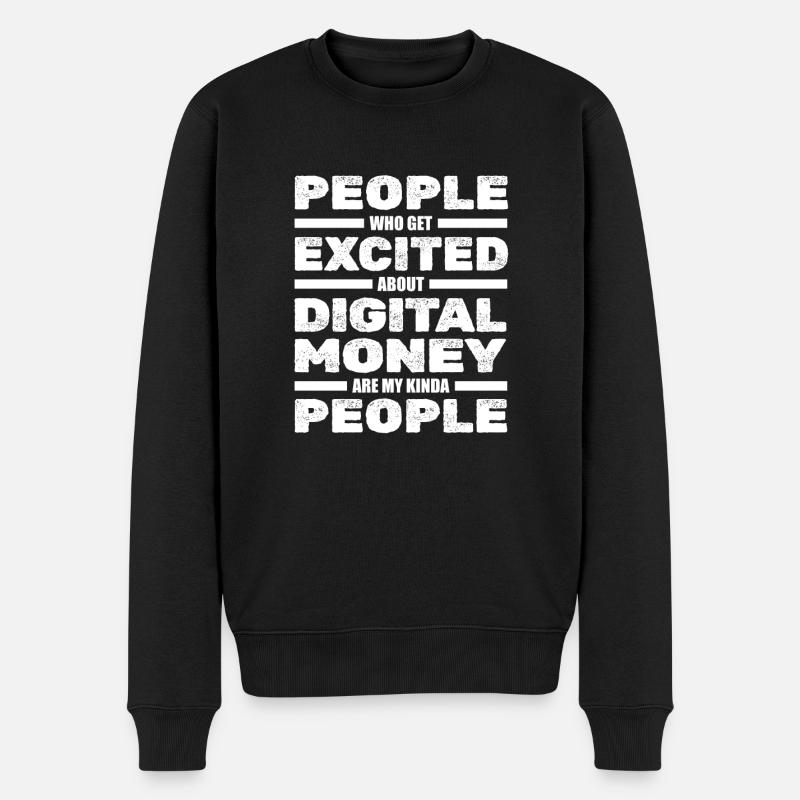 Kryptowährung Krypto Crypto Trader - Männer Premium Bio Pullover - Schwarz