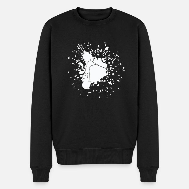 Hammerwurf Hammerwerfer Shirt Geschenk - Männer Premium Bio Pullover - Schwarz