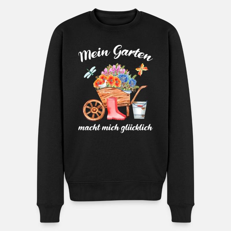 Garten Spruch Gärtner Hobbygärtner Geschenkidee - Männer Premium Bio Pullover - Schwarz