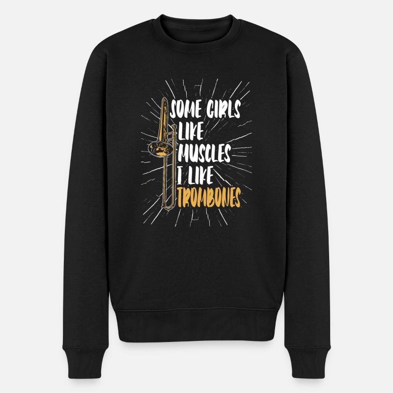 Trombone - Pull Premium bio Homme - noir