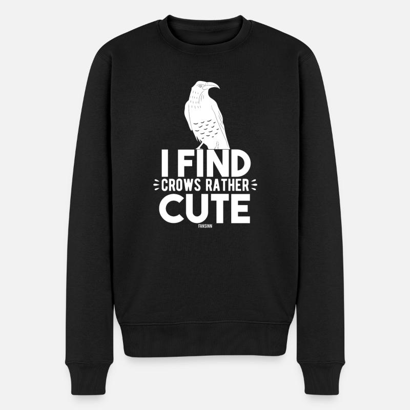 Galgenvogel Nebelkrähe Aberglaube Tier - Männer Premium Bio Pullover - Schwarz