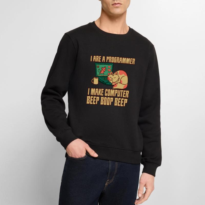 I Are A Programmer I Make Computer Beep Boop Beep Men's Premium Organic Jumper