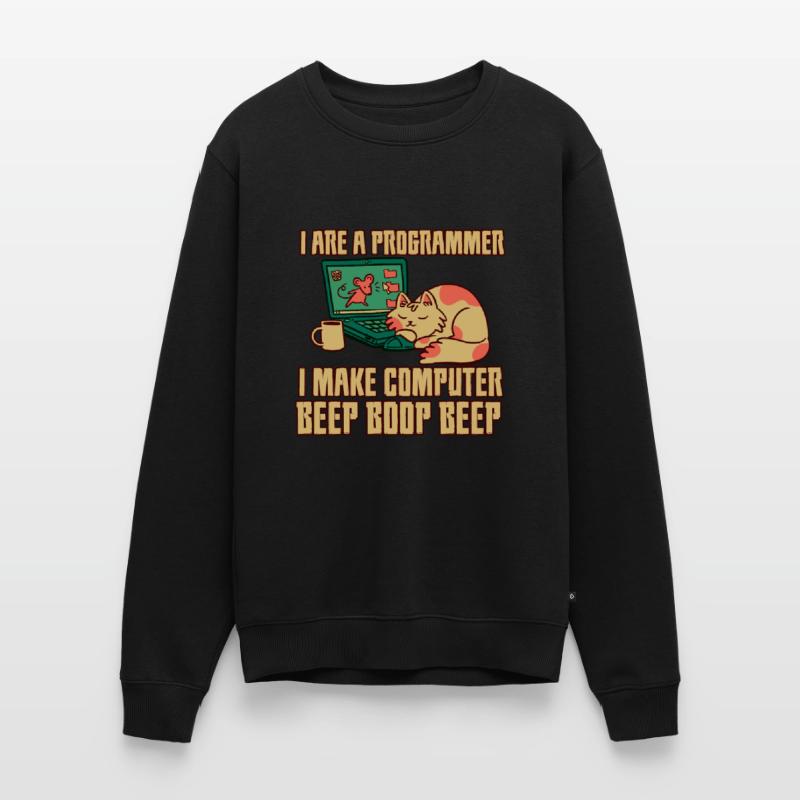 I Are A Programmer I Make Computer Beep Boop Beep Men's Premium Organic Jumper