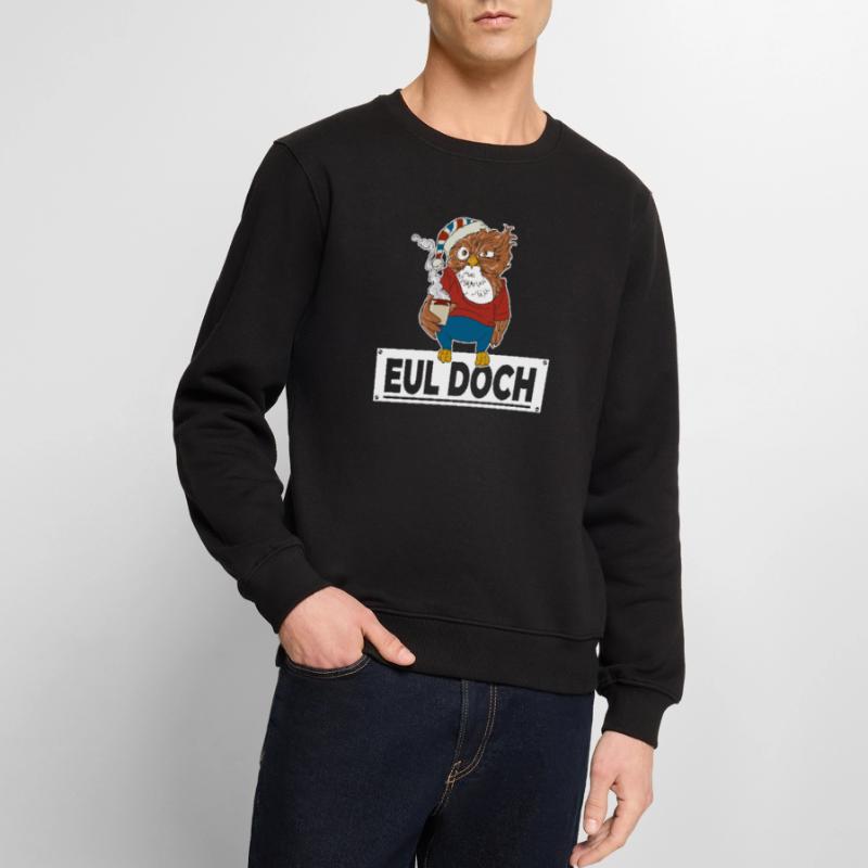 Morgenmuffel Eule mit Kaffee Eul Doch keine Bock Männer Premium Bio Pullover
