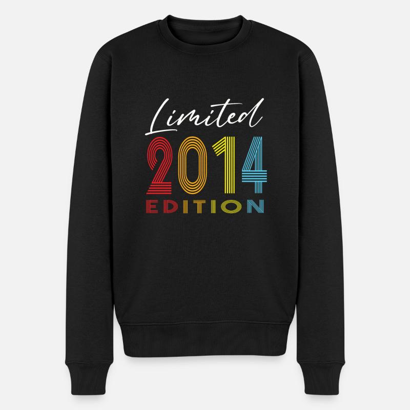 Limited Edition 2014 - Männer Premium Bio Pullover - Schwarz