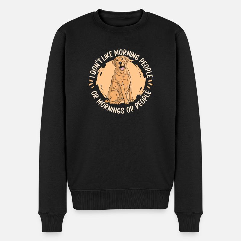 Chien Labrador - Pull Premium bio Homme - noir