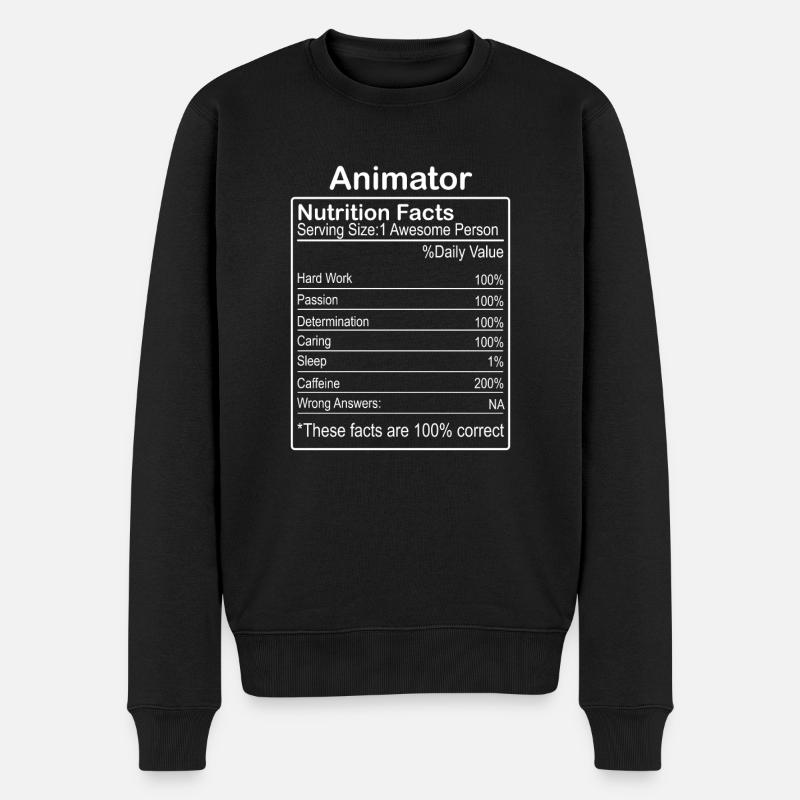 Valeur nutritive de l’animateur - Pull Premium bio Homme - noir