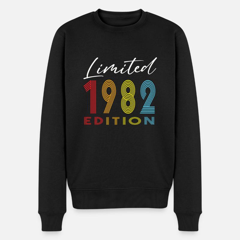 Édition limitée 1982 - Pull Premium bio Homme - noir