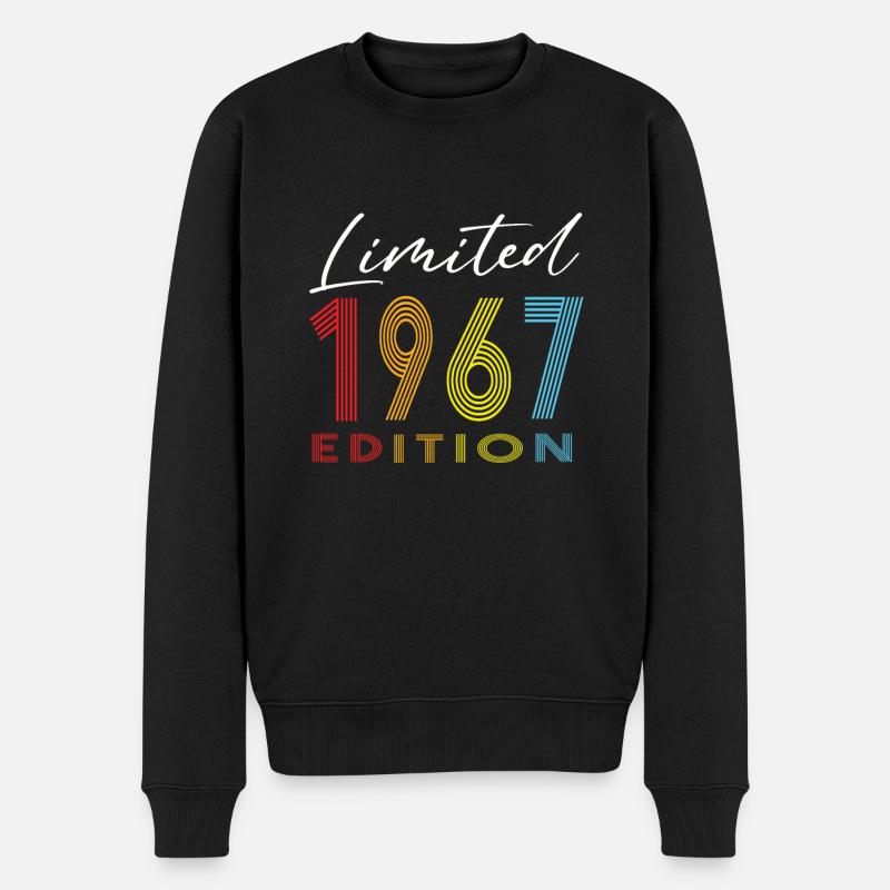 Limited Edition 1967 - Männer Premium Bio Pullover - Schwarz