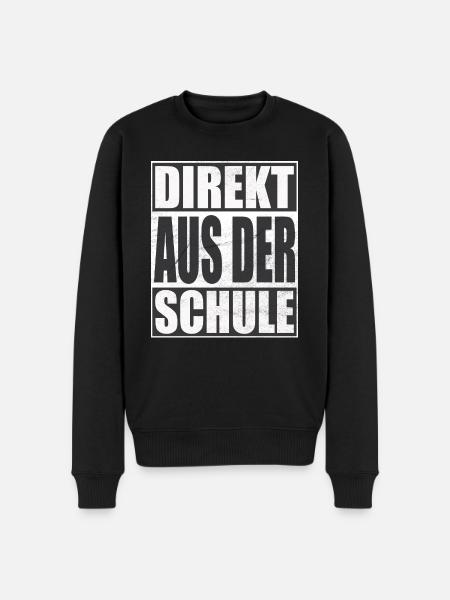 Direkt aus der Schule - Männer Premium Bio Pullover - Schwarz