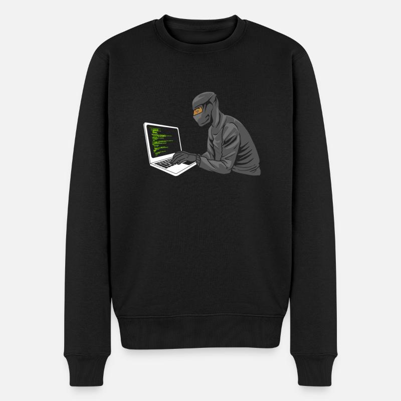 Programmeur, Codeur, Développeur de logiciels - Pull Premium bio Homme - noir