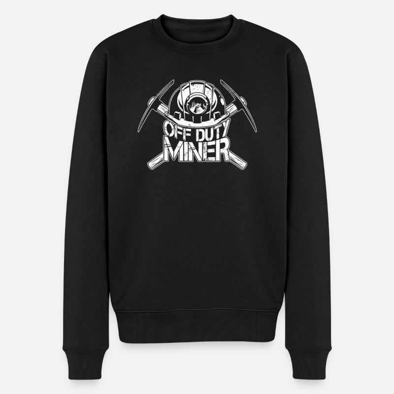 Mines d’or - Pull Premium bio Homme - noir