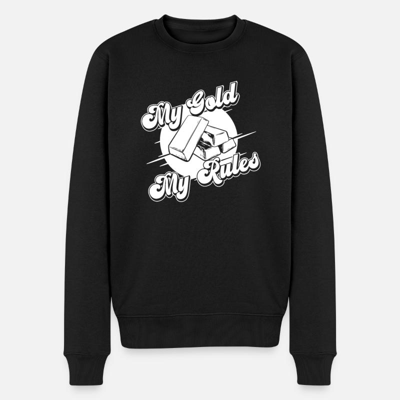 Mines d’or - Pull Premium bio Homme - noir