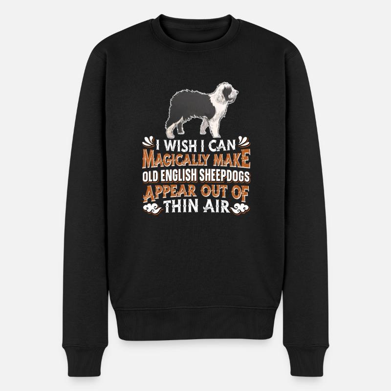 Chien de berger anglais - Pull Premium bio Homme - noir