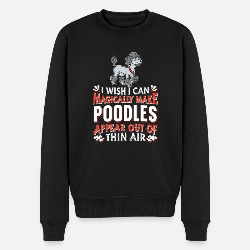 Chien caniche - Pull Premium bio Homme - noir