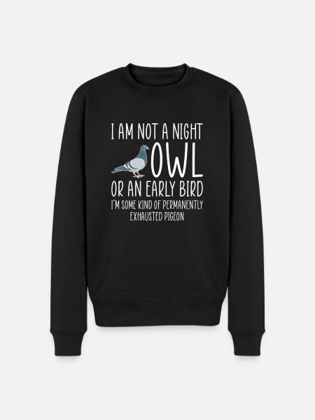 Pigeon Shirt Gift Pigeon - Men's Premium Organic Jumper - black