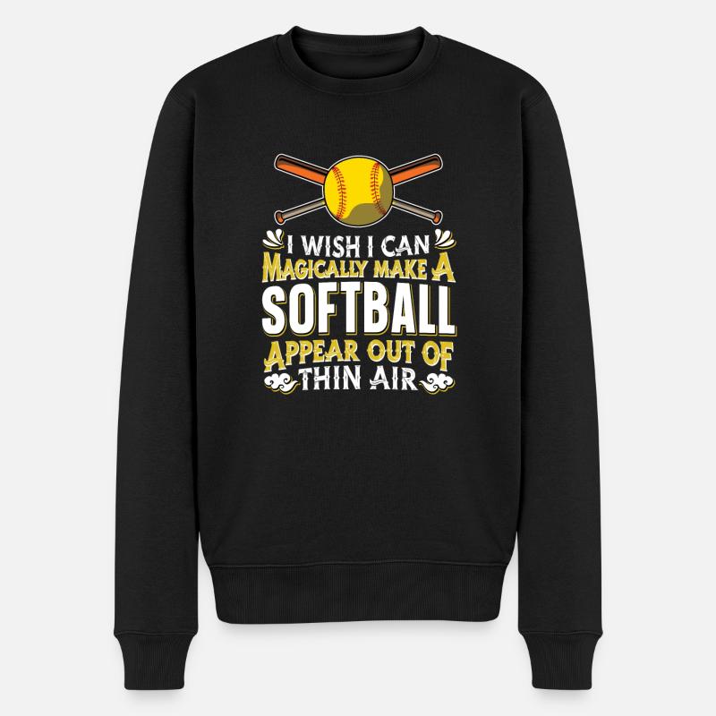 Softball - Pull Premium bio Homme - noir