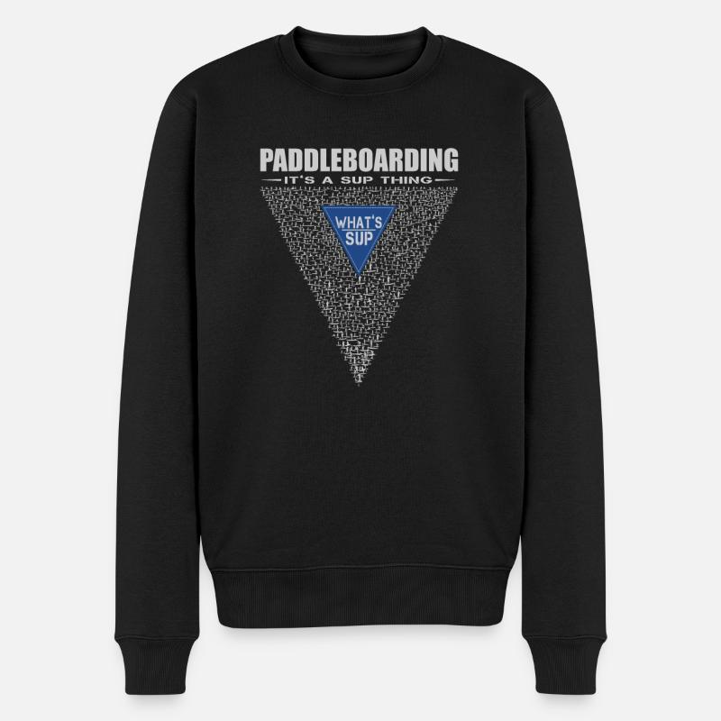 What's sup. It's Sup Thing - Männer Premium Bio Pullover - Schwarz