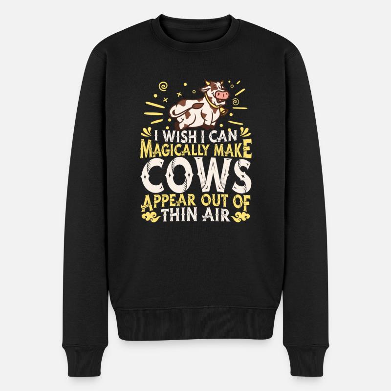 Vaches d’élevage Vaches - Pull Premium bio Homme - noir