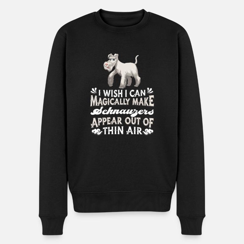 Chien Schnauzer - Pull Premium bio Homme - noir
