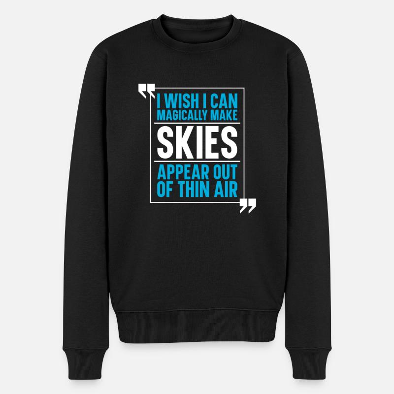 Ski Skiing Skis - Pull Premium bio Homme - noir