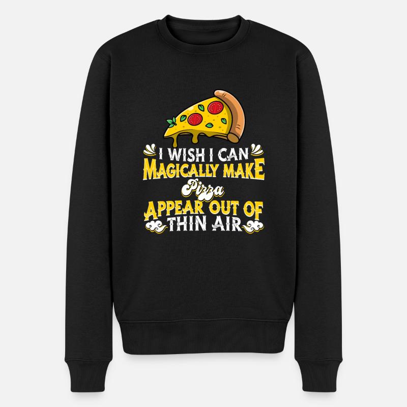 Pizza - Pull Premium bio Homme - noir