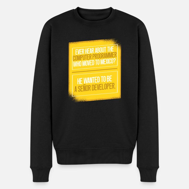 Programmer Coder Software Developer - Men's Premium Organic Jumper - black