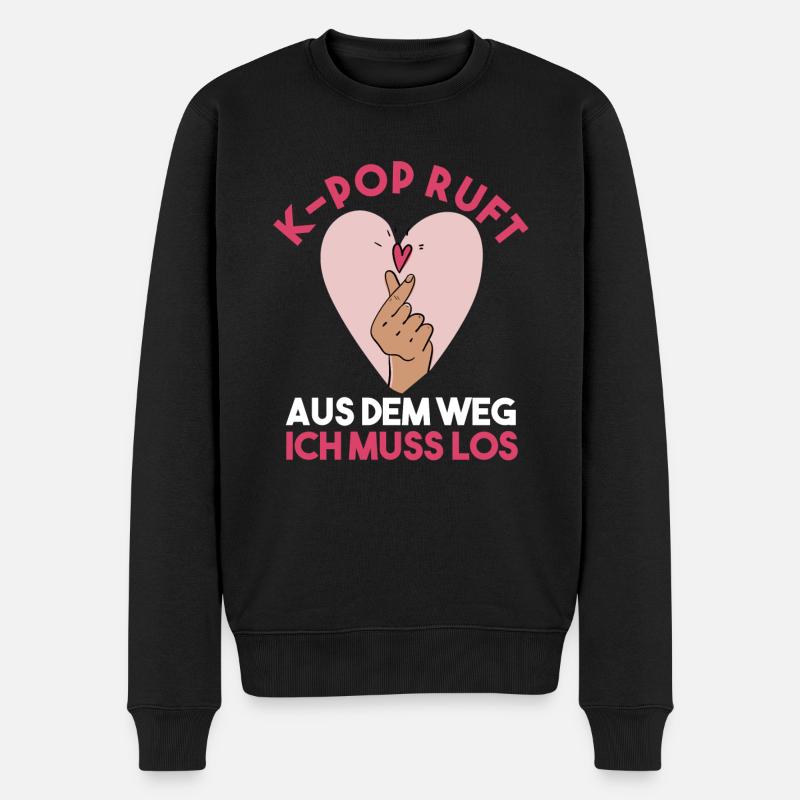 K-pop - Männer Premium Bio Pullover - Schwarz