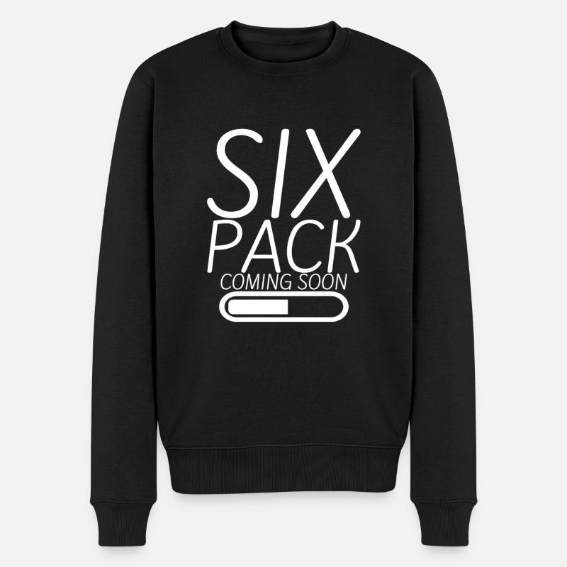 Six Pack Coming Soon 15 - Männer Premium Bio Pullover - Schwarz